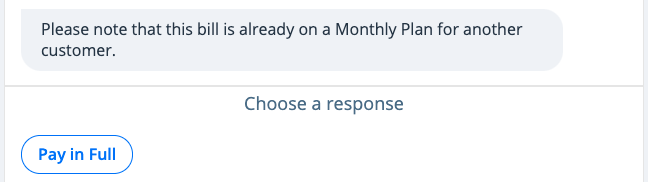 Screenshot of monthly pay enrollment confirmation