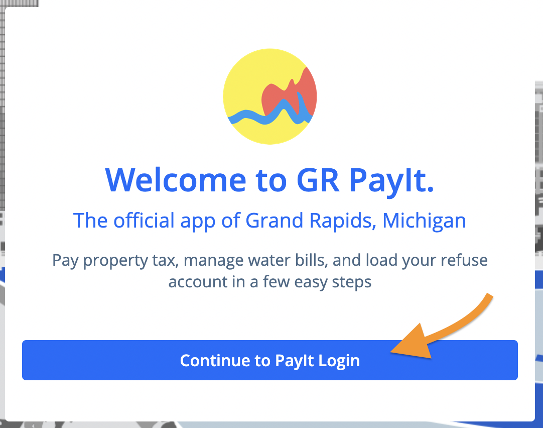 Screenshot of PayIt landing page